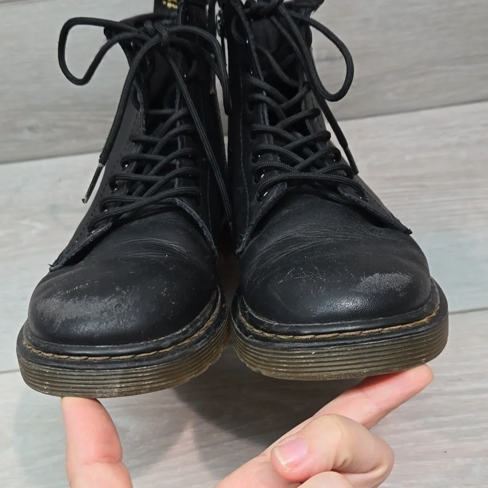 Doc Dr.Martens Kids Ankle Tractor Platform Chunky Leather Boots shoes 2